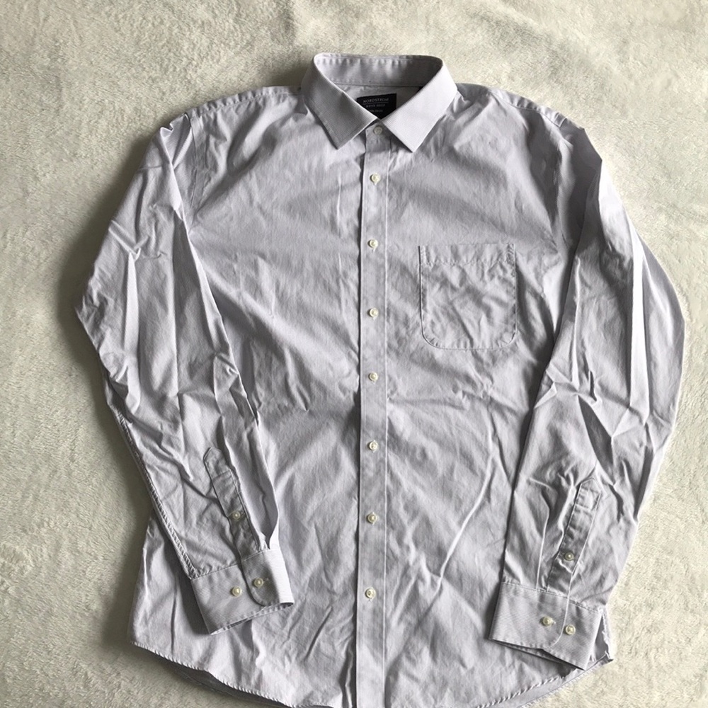 Nordstrom Men’s Trim Fit Long-Sleeve Dress Shirt